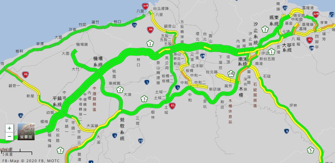 國慶連假首日 國五南向清晨塞車上午近8時紓解 新聞 Rti 中央廣播電臺