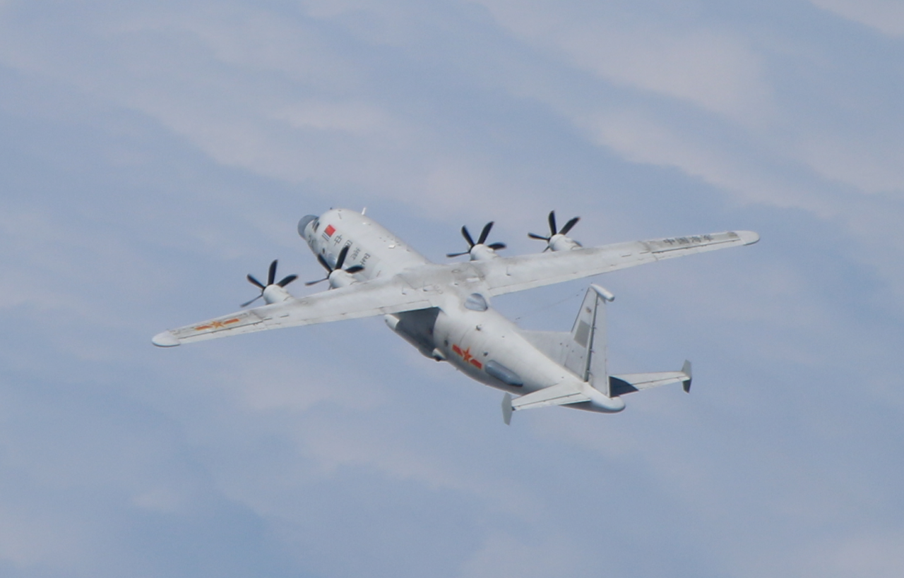 共軍1架運8技偵機擾台 空軍兵力應對