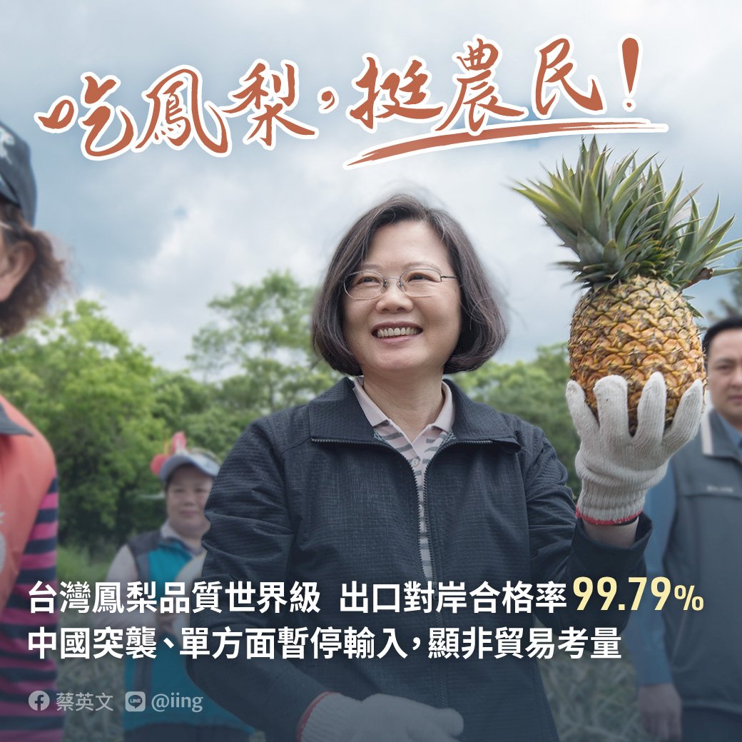 鳳梨效應?蔡英文總統支持度暴增至5成8