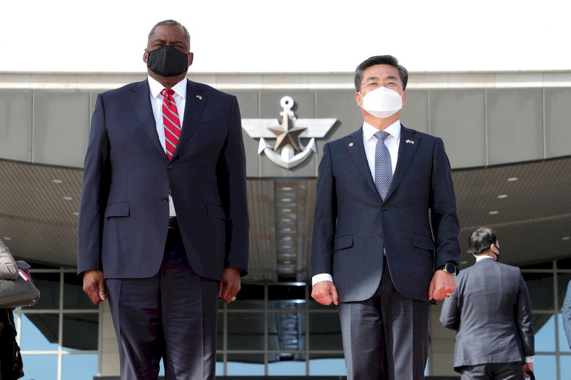 美防長:印太地區面臨威脅 韓日關係至關重要