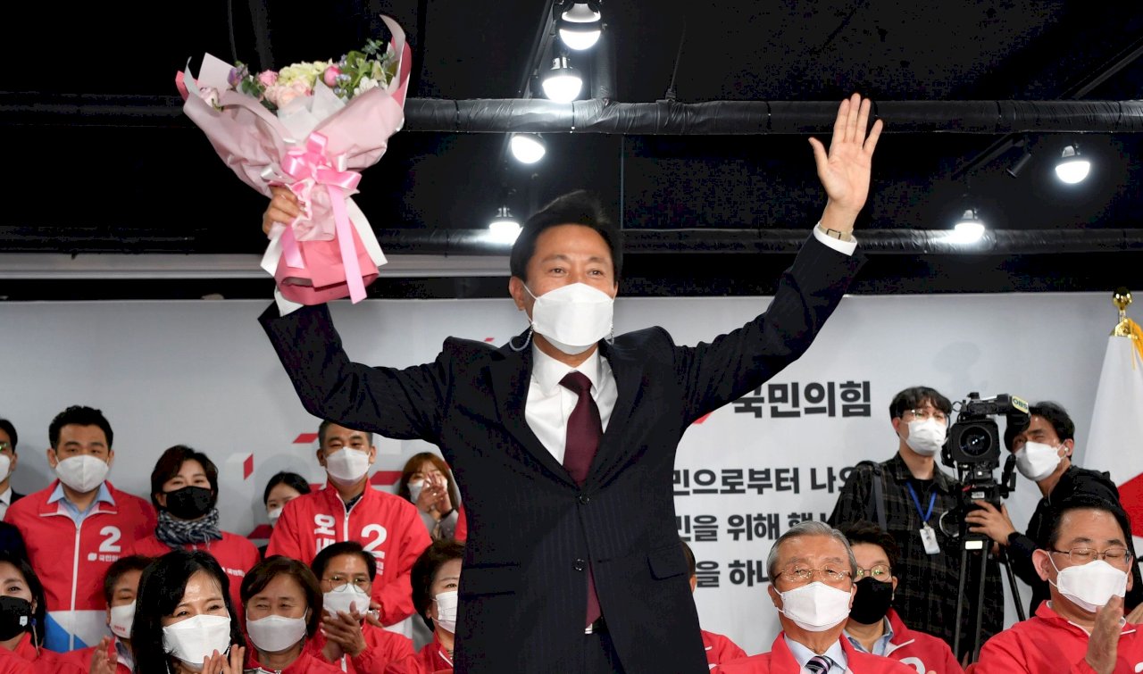 時隔十年!吳世勳再當首爾市長(路透社/達志影像)