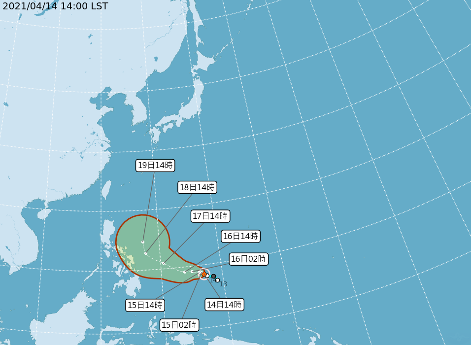 舒力基颱風不排除達強颱等級 但無助台灣降雨