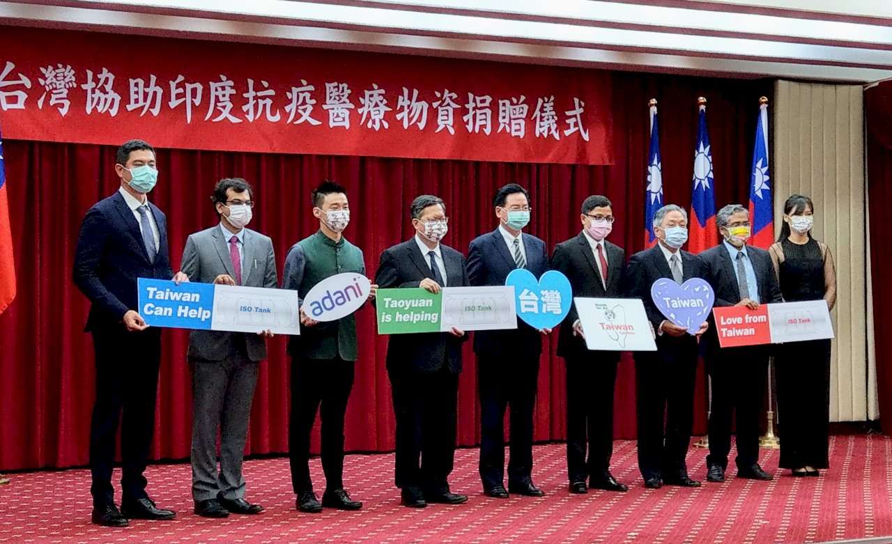 台商捐贈抗疫物資 印度駐台代表:見證「Taiwan Can Help」