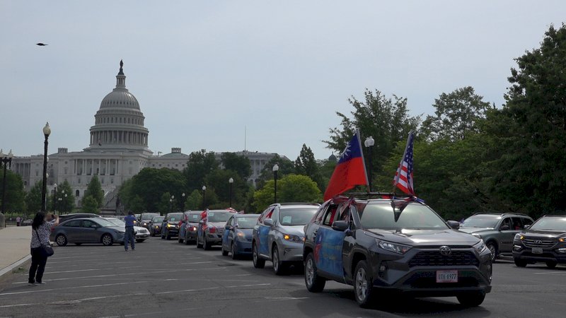 50輛車華府遊行 支持台灣參與WHA