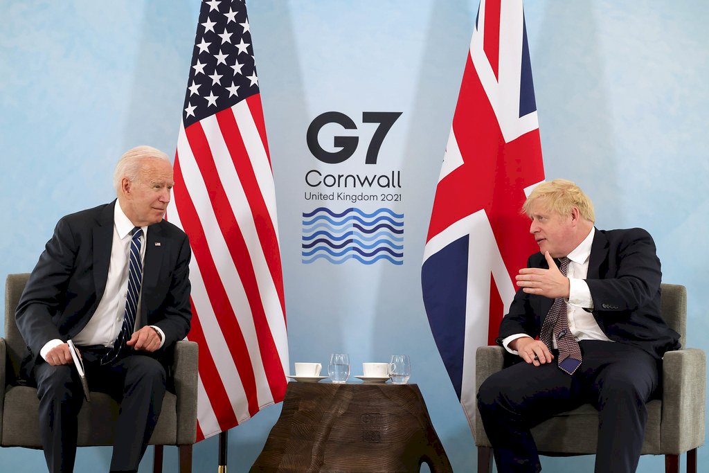 強生與拜登會談後 稱英美歐對北愛和平立場相同