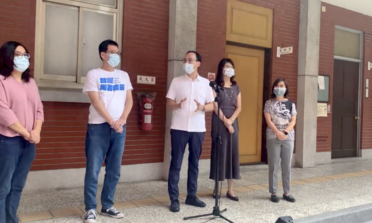 推動「不在籍投票」 朱立倫拜會國民黨團