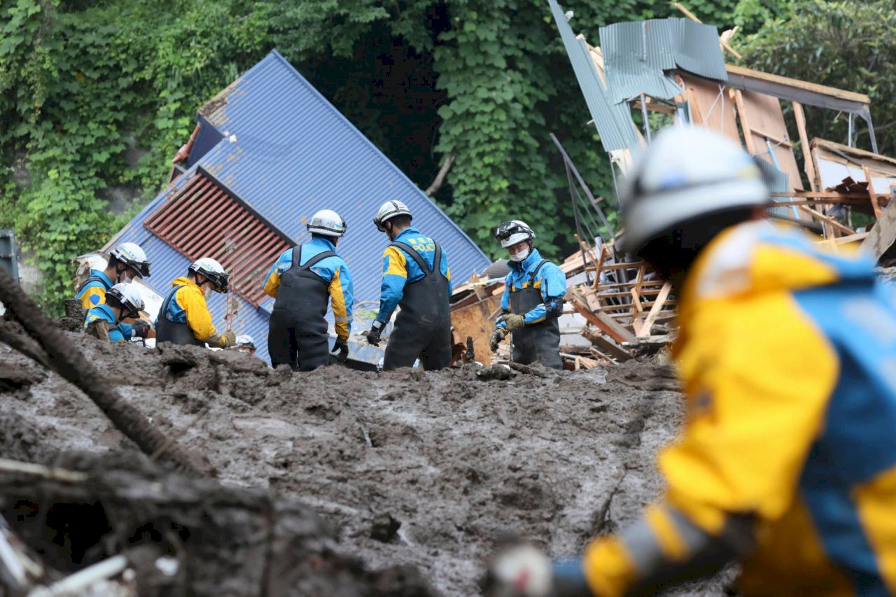 日本熱海市土石流累計3死 113人失聯待確認
