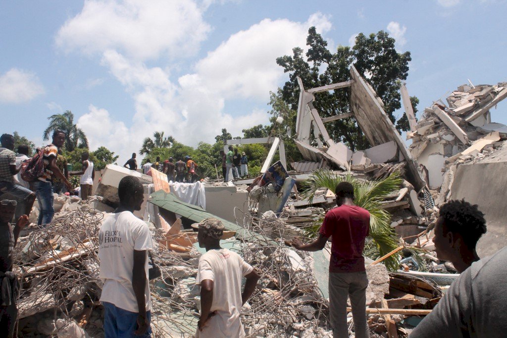 海地地震已釀1,297死 聯合國呼籲建立人道走廊