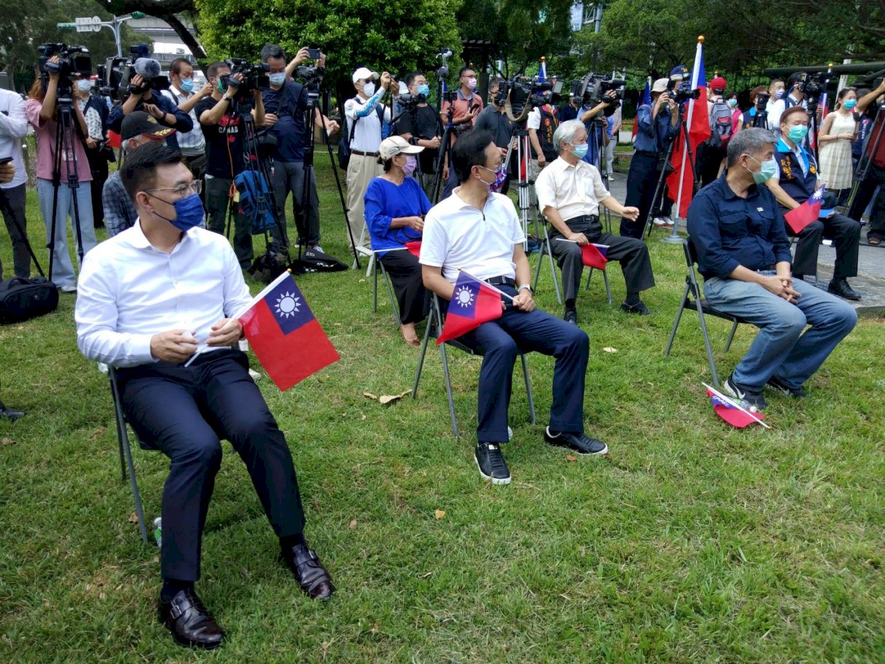 八二三炮戰63週年紀念 藍黨魁參選人相互交鋒