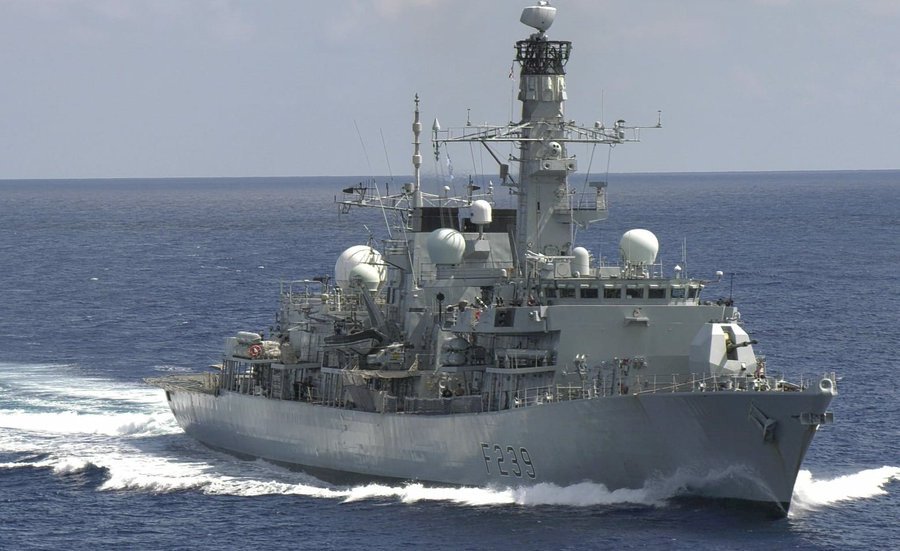 深耕印太 英巡防艦通過台灣海峽