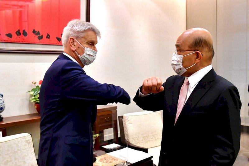 蘇貞昌接見李察 盼台法深化交流及互動