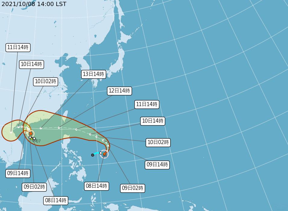 颱風圓規生成  11日、12日最接近台灣