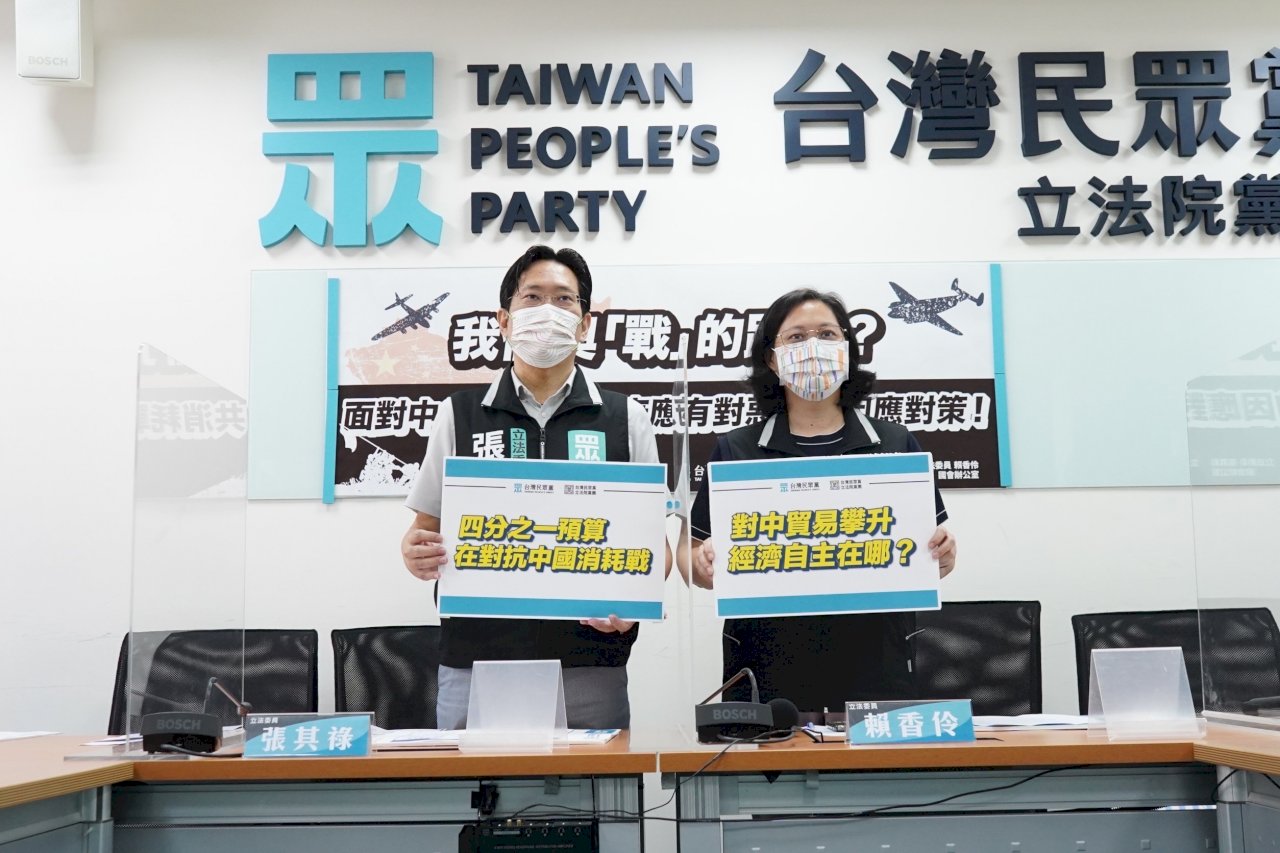 中共戰機擾台 經濟脅迫 民眾黨團：政府應提出對中全方位策略