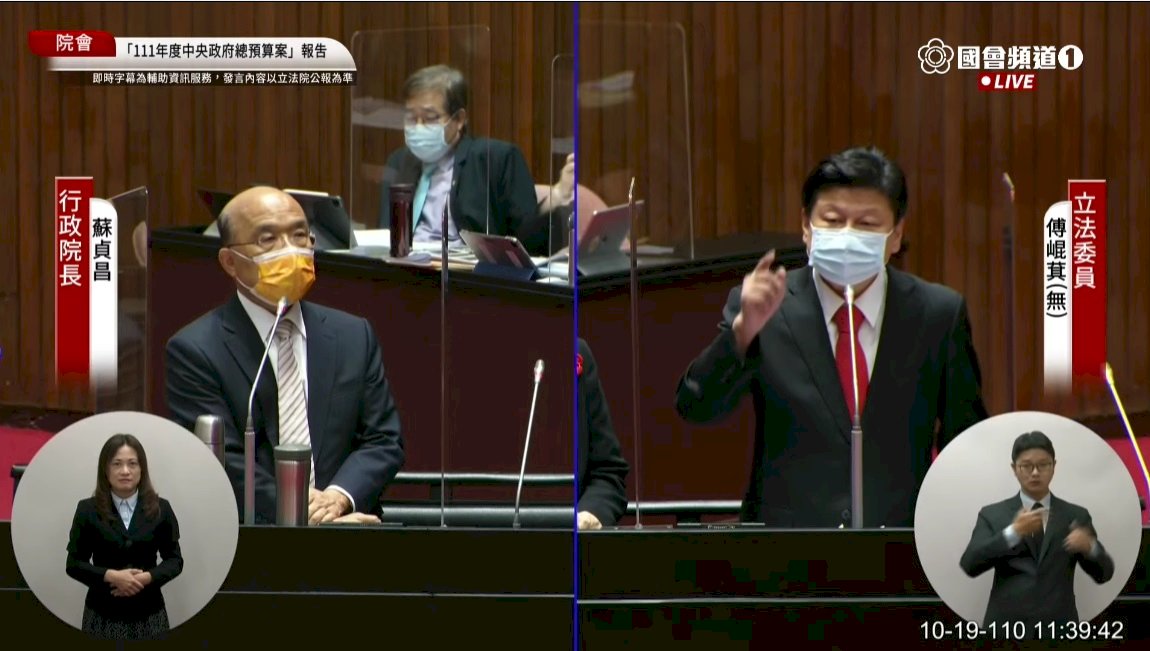 立委質疑國防預算占比高窮兵黷武 蘇揆反批顛倒講、立論錯誤