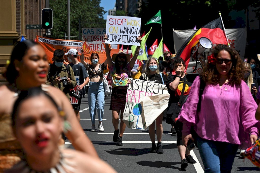 響應全球氣候行動日 澳洲上千人走上街頭