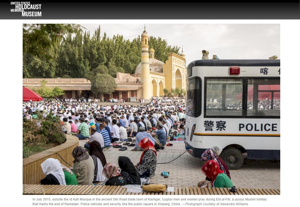 美國大屠殺紀念館：中國加強打壓維吾爾穆斯林