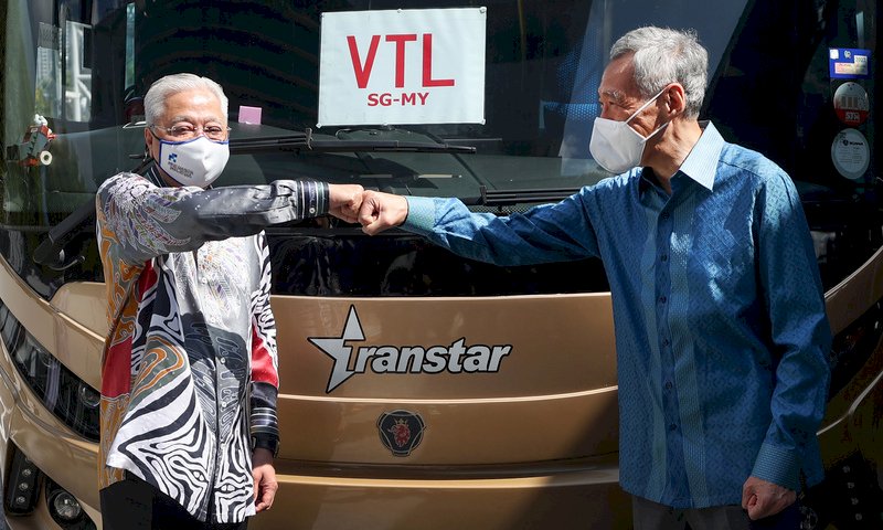 星馬領導人見證陸路VTL啟用 擬下月開放一般旅客