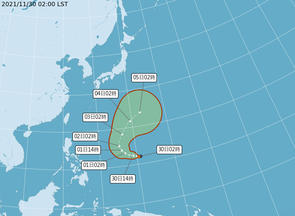 颱風妮亞圖最快下午生成 對台灣無直接影響