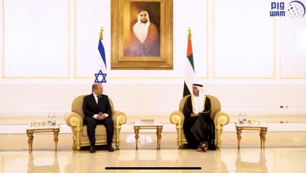 以色列與阿聯元首 首度歷史性會晤