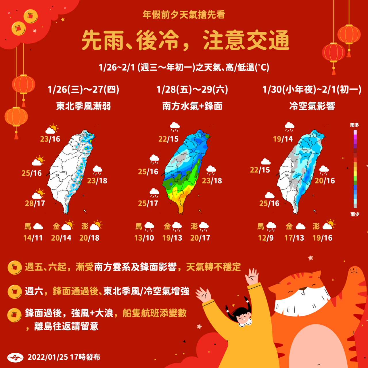 把握2天好天氣  28日起全台有雨