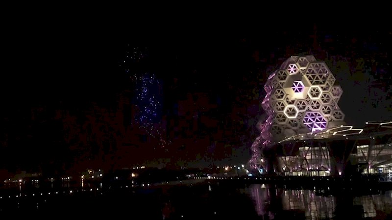 台灣燈會無人機展演遭訊號干擾  高市府連夜追查