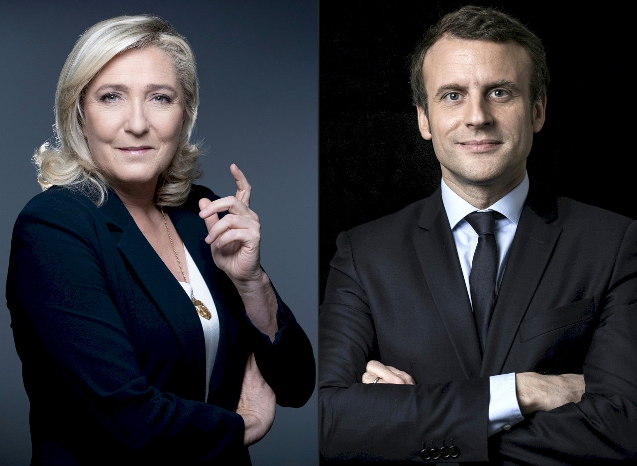 法國總統大選 馬克宏與雷朋進入決選