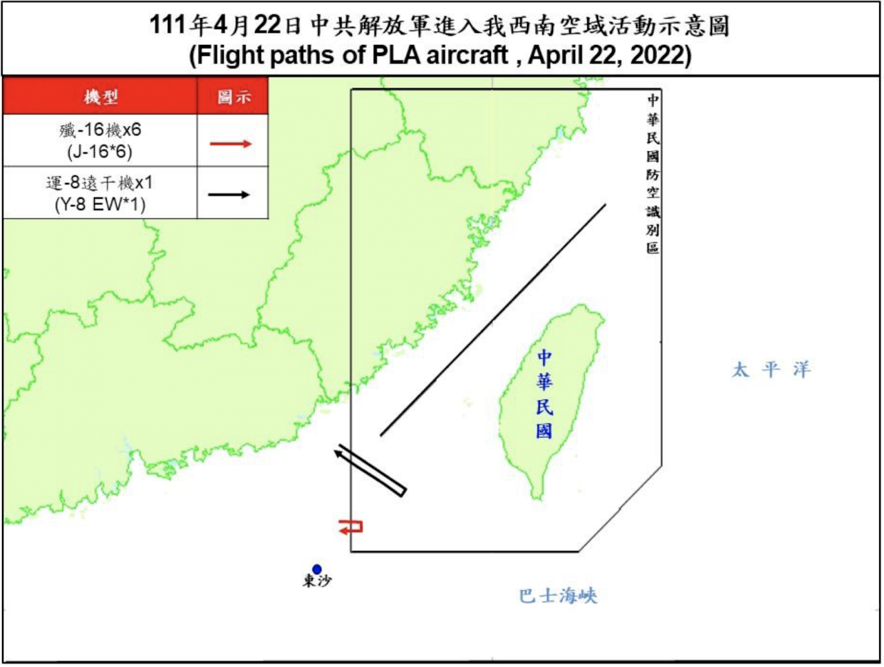 7架共機擾台ADIZ  空軍兵力應對
