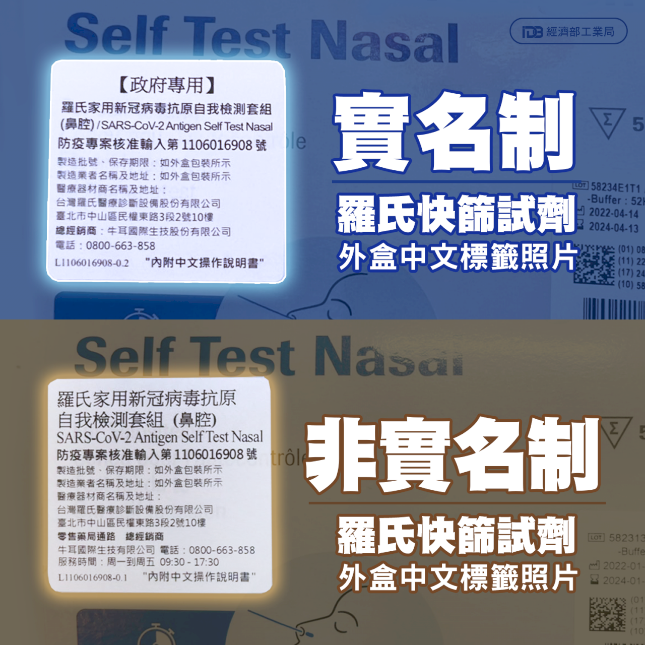 議員質疑實名制快篩標籤 經濟部闢謠：都向原廠徵用