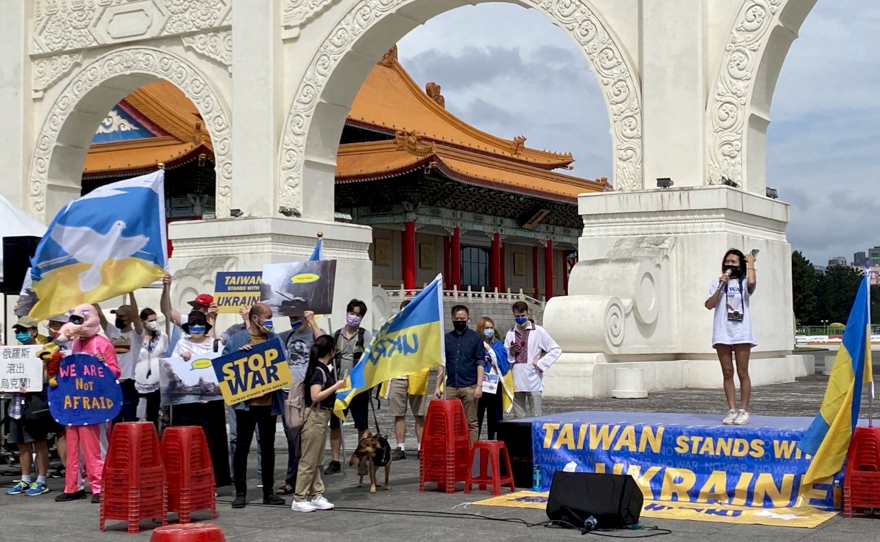 台灣力挺烏克蘭 民團北中竹三地串聯集會