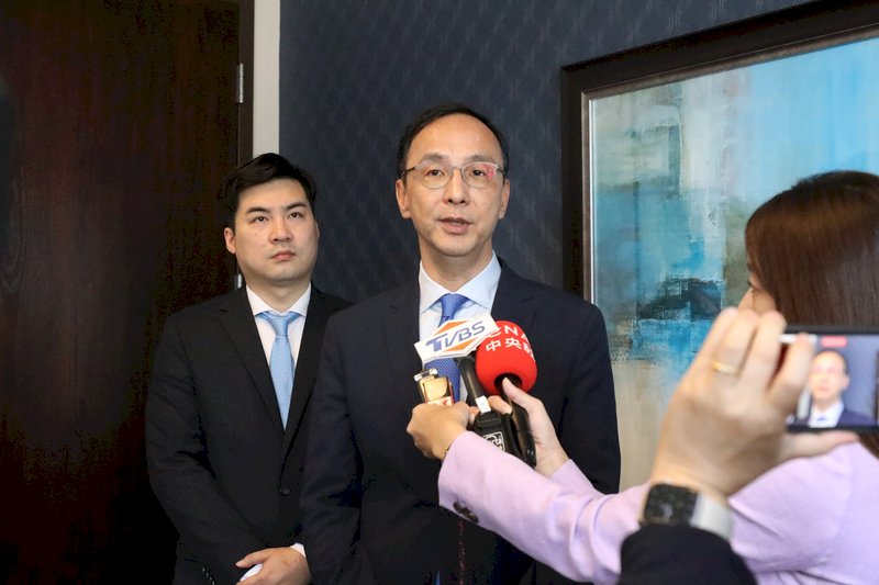 訪美盼撕親中標籤 朱立倫勸北京停止強硬作法