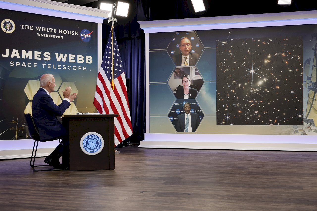 韋伯望遠鏡揭宇宙最深影像 拜登讚偉大工程成就