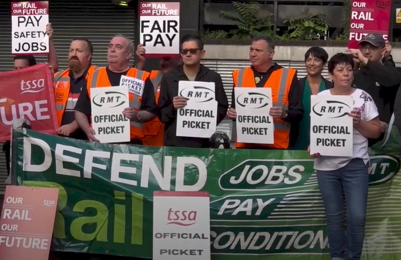 通膨連飆引爆罷工 英國鐵路工會再發動全國罷工