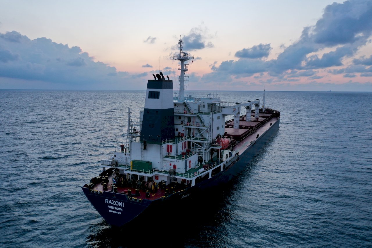 烏克蘭首艘穀物出口船 將抵達土耳其接受查驗