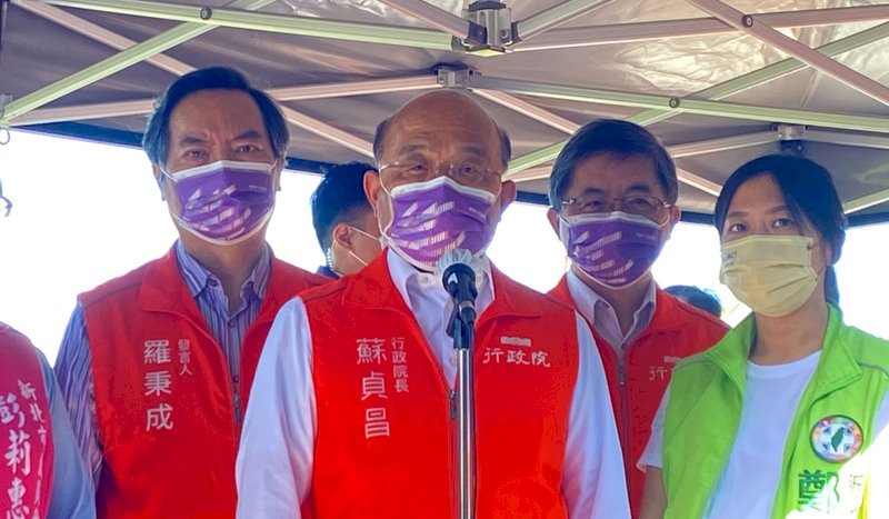 蘇貞昌:中國軍事壓迫 不會得到台灣人好感
