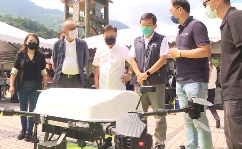 尖石鄉無人機物流投遞試飛 開創智慧物流新發展