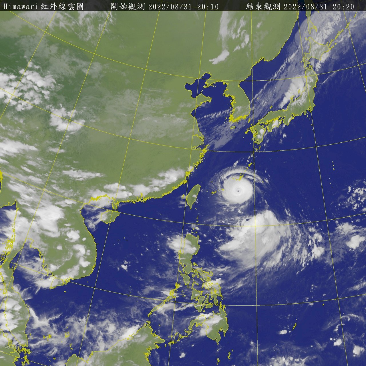 颱風軒嵐諾未來12小時最強 9/2可能發海警不排除陸警