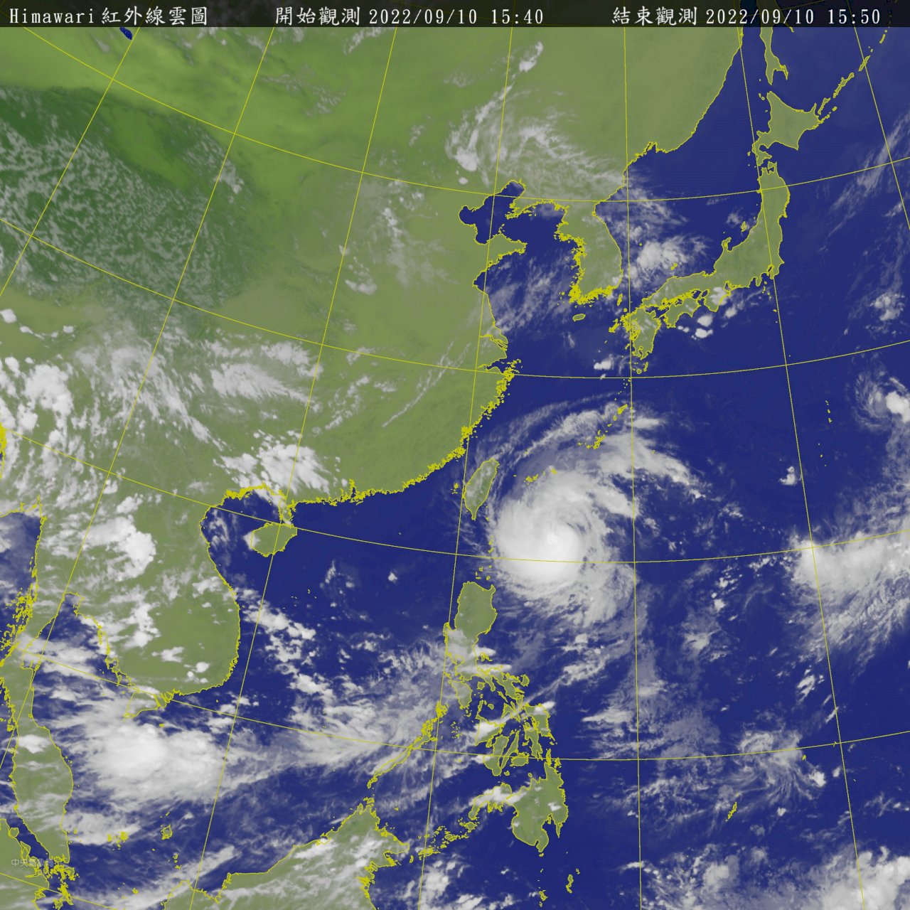 梅花增強為中颱  最快11日清晨發布海上警報