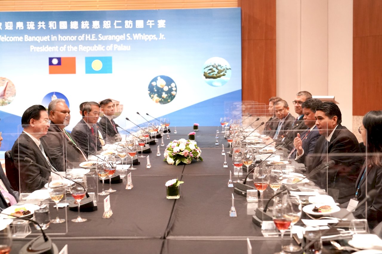 吳釗燮款宴帛琉總統 盼台帛續為最佳夥伴