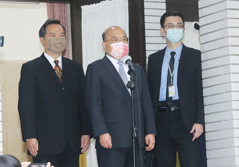 蘇貞昌確診 症狀輕微無大礙