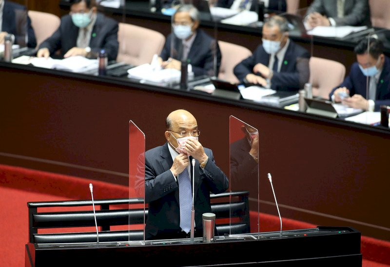 蘇揆確診 立院下午質詢喊卡、取消下次院會