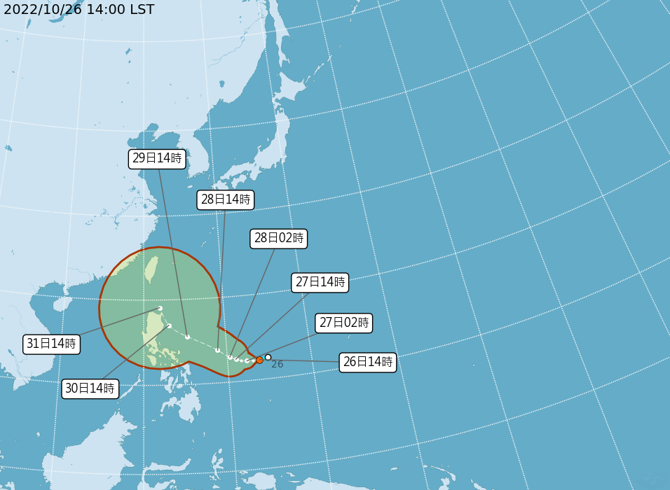 颱風奈格最快27日形成 最接近台灣時可能轉中颱