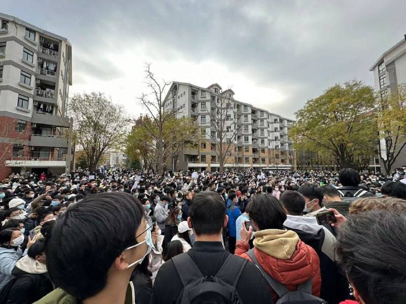 白紙革命／北京清華學生抗議 陸網民：令人尊敬的大學