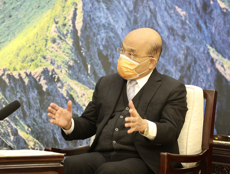 蘇揆接見歐洲議會訪團 盼台歐簽投資貿易協定