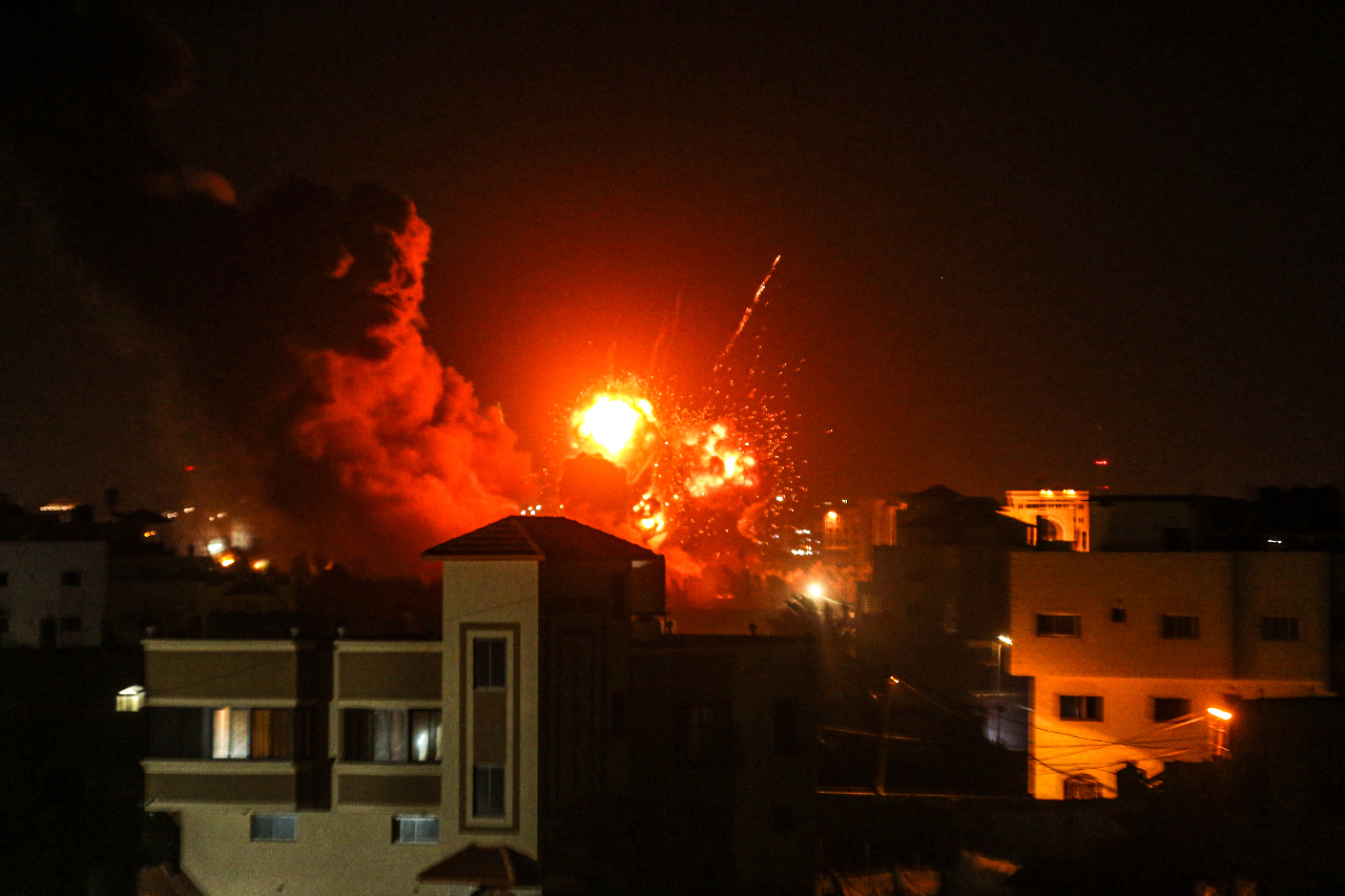 回應火箭攻擊 以色列空襲加薩地區