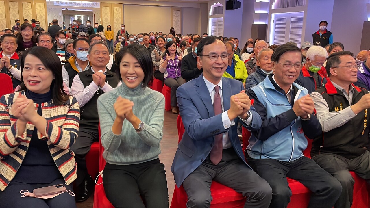 朱立倫赴南投挺林明溱 呼籲選民出門投票
