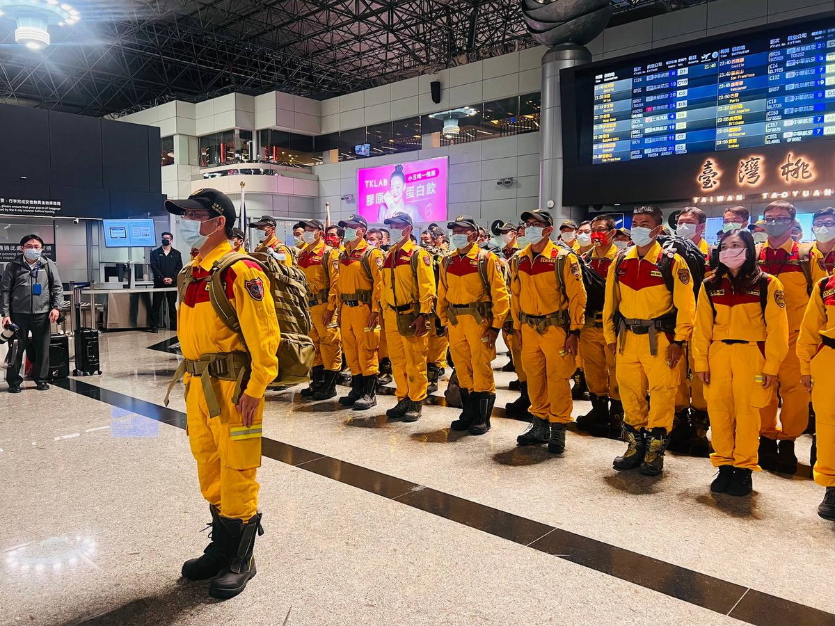 最早宣布援土賑災 台灣國際搜救隊派出130名隊員
