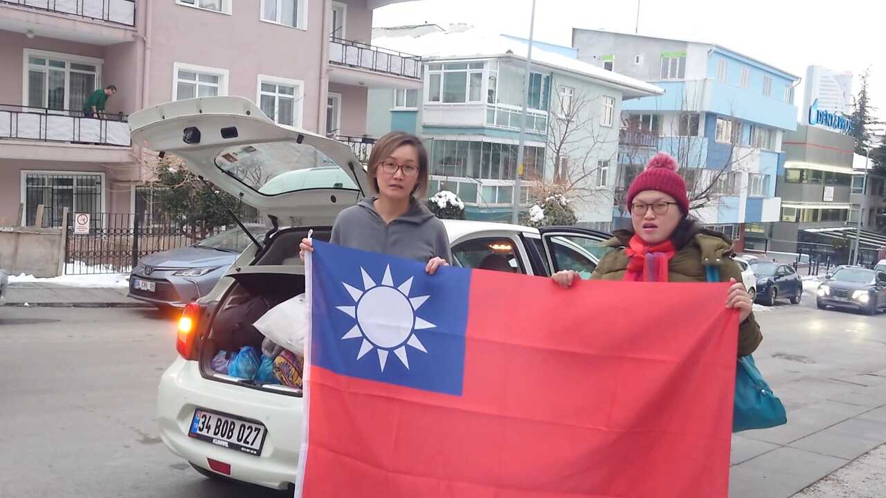土耳其強震 台灣留學生與台灣媳婦親赴災區送愛心