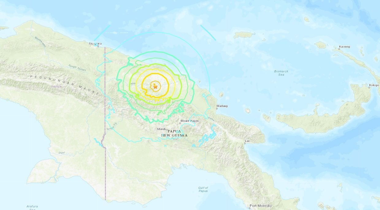 巴布亞紐幾內亞發生規模7.0強震
