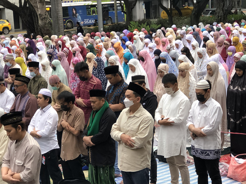 印尼在台移工慶開齋節 祈禱兩岸和平