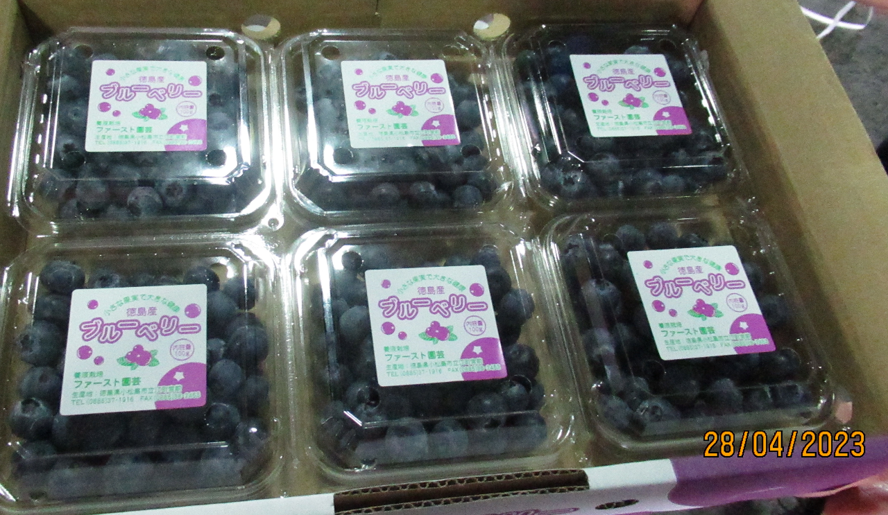 日本藍莓葡萄農藥殘留違規 全數退運銷毀